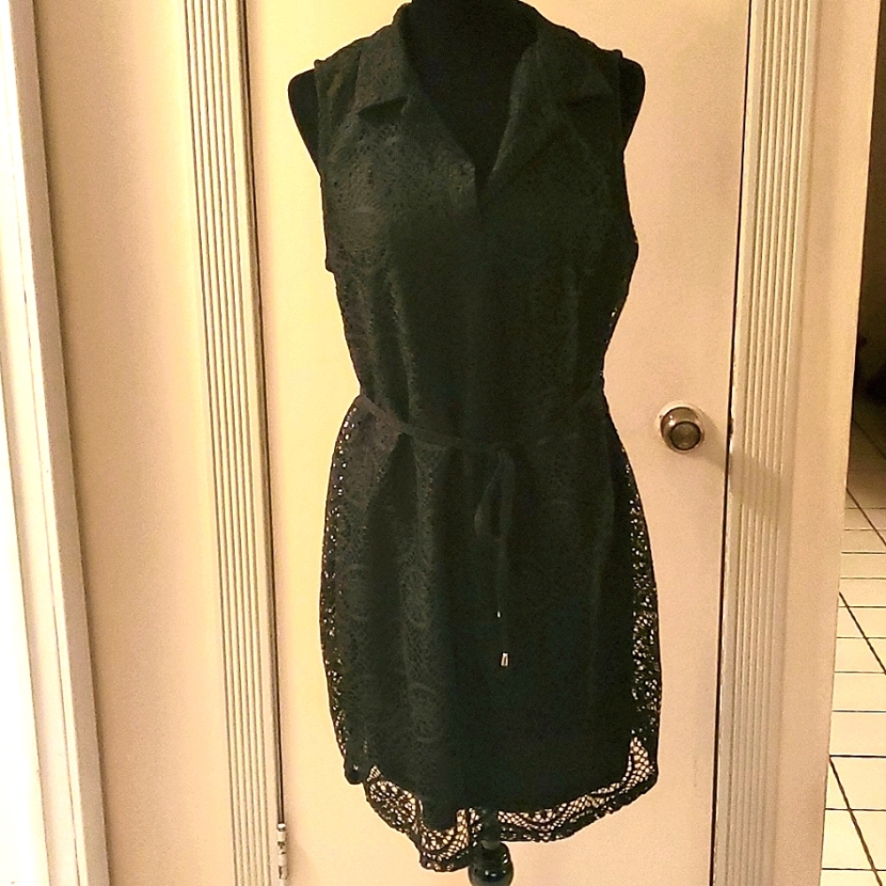 🌻Faded Glory Black Lace Dress!